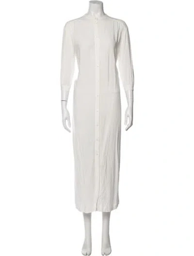 Pre-owned Rodebjer Crew Neck Long Dress In Neutral
