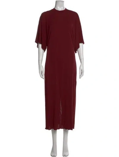 Pre-owned Rodebjer Crew Neck Long Dress W/ Tags In Red