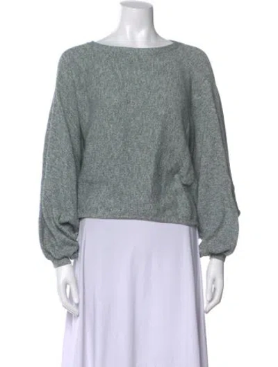 Pre-owned Rodebjer Crew Neck Long Sleeve Top In Green