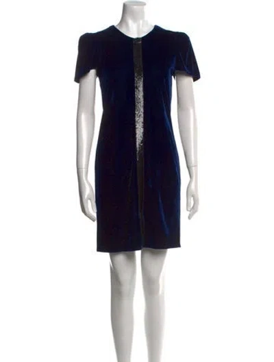 Pre-owned Rodebjer Crew Neck Mini Dress In Black