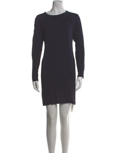 Pre-owned Rodebjer Crew Neck Mini Dress In Gray