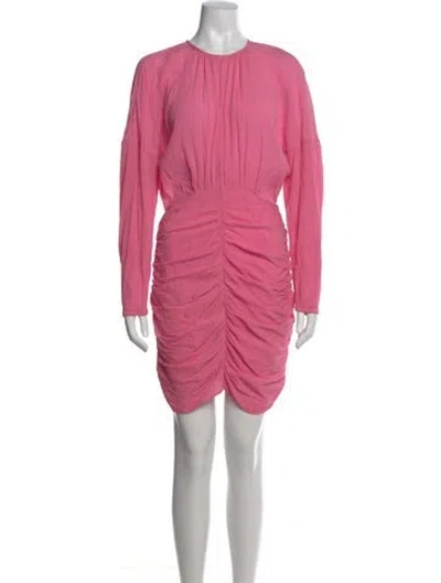 Pre-owned Rodebjer Crew Neck Mini Dress In Pink