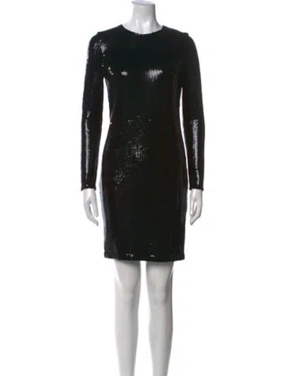 Pre-owned Rodebjer Crew Neck Mini Dress W/ Tags In Black