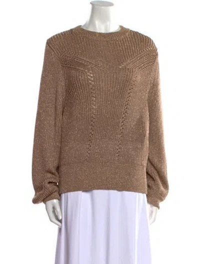 Pre-owned Rodebjer Crew Neck Sweater In Gold