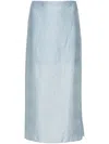 Rodebjer Graziela Floral-embroidered Skirt In Blue