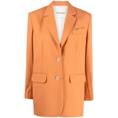 Rodebjer Vera Single-breasted Blazer In Orange