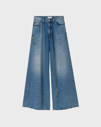 Rodebjer Jeans Maja Embroidery In Blue