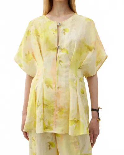 Rodebjer Jennia Daisies Blouse In Daisies Lemon In Multi