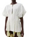 Rodebjer Jennia Linen Top In White In White