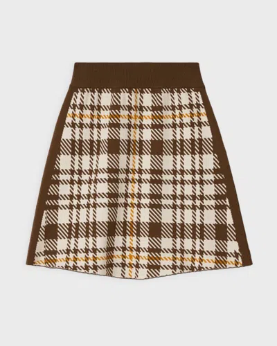 Rodebjer Kjol Tendai Eco Check Brun