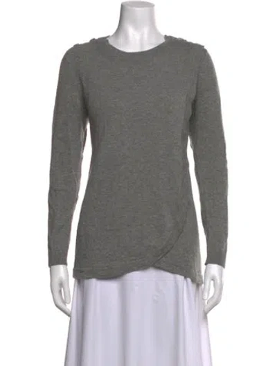 Pre-owned Rodebjer Lambswool Crew Neck Sweater In Grey