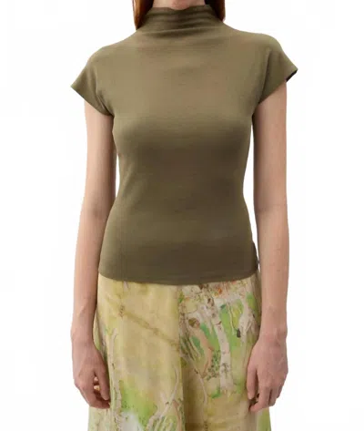 Rodebjer Lennon Short Sleeved Tee In Kalamata Olive In Green