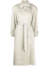 Rodebjer Lois Double-breasted Trench Coat In 中性色