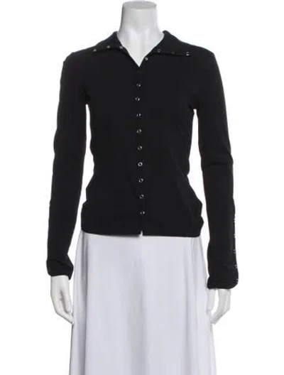 Pre-owned Rodebjer Long Sleeve Button-up Top In Blue