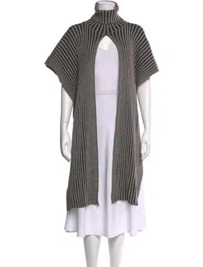 Pre-owned Rodebjer Merino Wool Striped Sweater In Gray