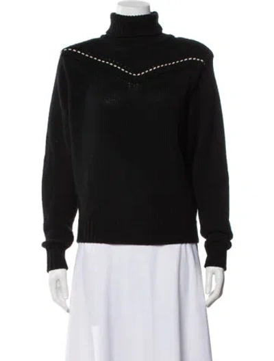 Pre-owned Rodebjer Merino Wool Turtleneck Sweater In Black