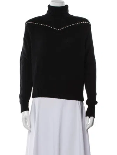 Pre-owned Rodebjer Merino Wool Turtleneck Sweater In Black