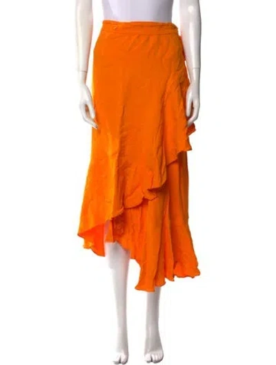 Pre-owned Rodebjer Midi Length Skirt In Orange