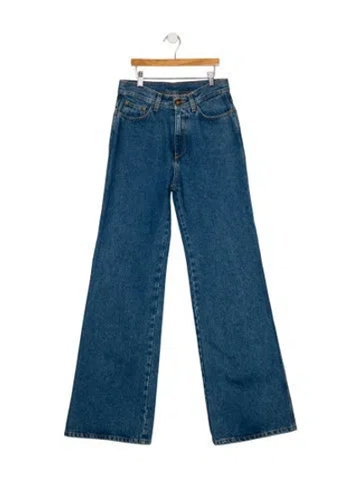 Pre-owned Rodebjer Mid-rise Flared Jeans W/ Tags In Blue