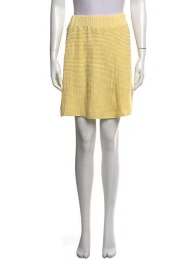 Pre-owned Rodebjer Mini Skirt In Yellow