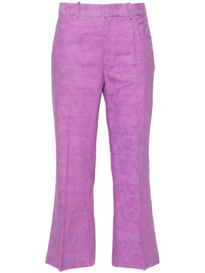 Rodebjer Miso Stripe Pants Slim Cropped Clothing