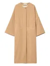 Rodebjer Nusa Bell-sleeve Coat In Brown