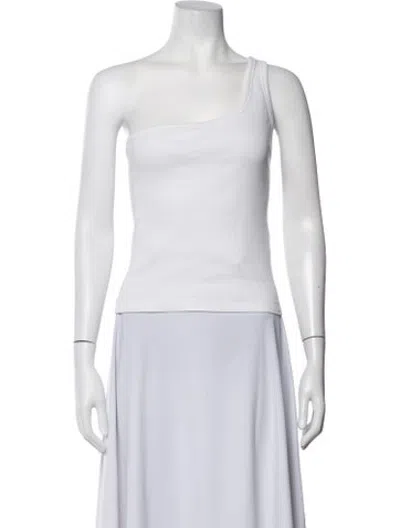 Pre-owned Rodebjer One-shoulder Sleeveless Top In White