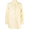 Rodebjer Button-up Virgin Wool Coat In Orange