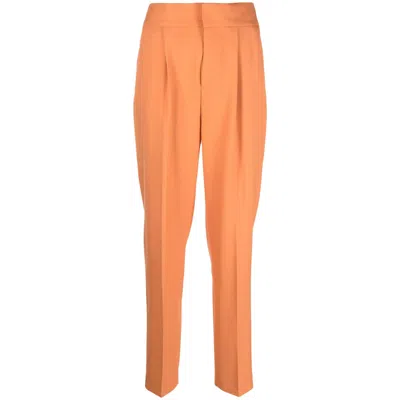 Rodebjer Megan Pleated Trousers In Brown