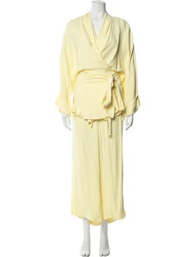 Pre-owned Rodebjer Pant Set In Yellow