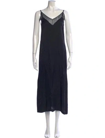 Pre-owned Rodebjer Patterned Midi Length Dress In Blue