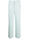 Rodebjer Pressed-crease Straight-leg Trousers In Green