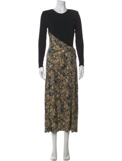 Pre-owned Rodebjer Printed Long Dress In Multi