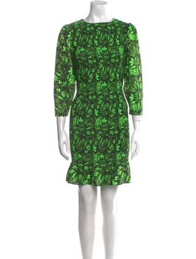 Pre-owned Rodebjer Printed Mini Dress In Multi