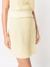 Rodebjer Elasticated-waist Organic-cotton Knitted Skirt
