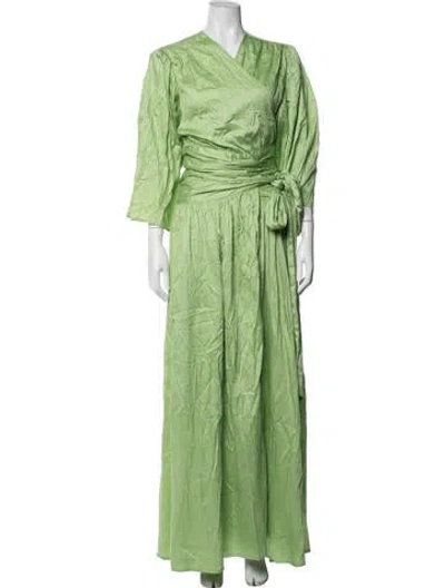 Pre-owned Rodebjer Ruffle Embellishment Skirt Set In Green