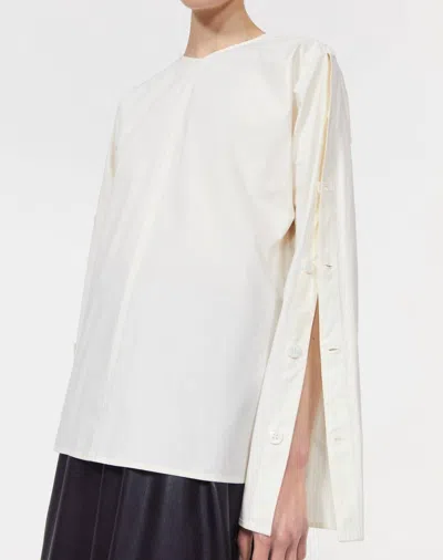 Rodebjer Saar Cotton Blouse In Canvas In Multi