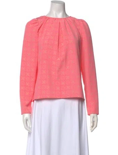 Pre-owned Rodebjer Scoop Neck Long Sleeve Sweatshirt In Pink