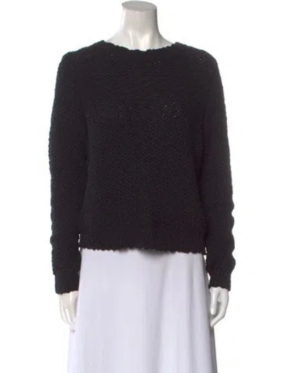 Pre-owned Rodebjer Scoop Neck Sweater In Black