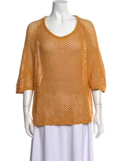 Pre-owned Rodebjer Scoop Neck Sweater In Orange