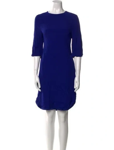 Pre-owned Rodebjer Silk Knee-length Dress In Blue