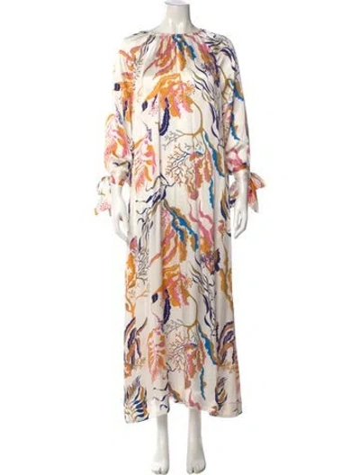 Pre-owned Rodebjer Silk Long Dress In Multi