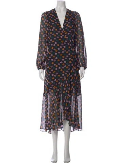 Pre-owned Rodebjer Silk Midi Length Dress In Black