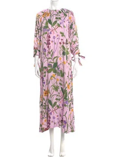 Pre-owned Rodebjer Silk Midi Length Dress In Multi