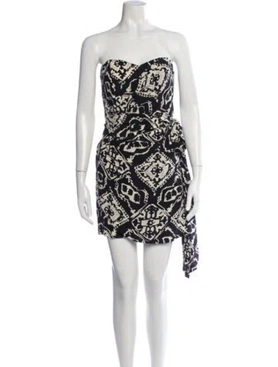Pre-owned Rodebjer Silk Mini Dress In Black