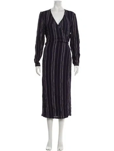 Pre-owned Rodebjer Striped Nightgown In Purple