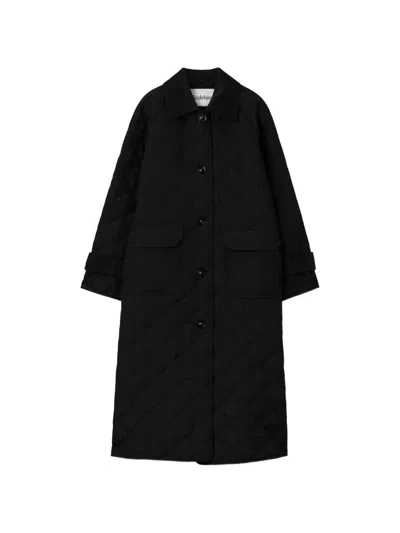 Rodebjer The Yuna Quilted Coat In Black