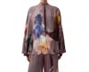 Rodebjer Thea Flower Blouse In Moonscape Purple In Multi