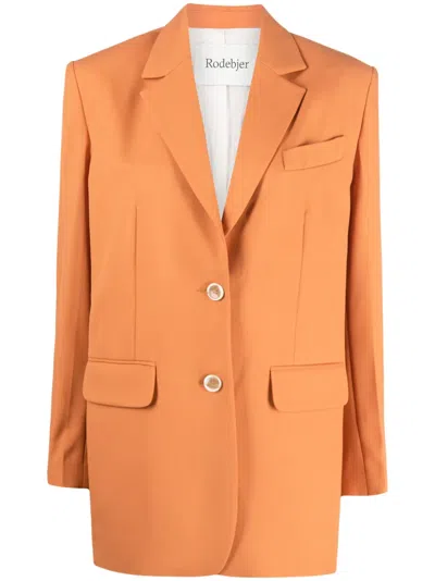 Rodebjer Vera Single-breasted Blazer In Orange