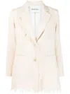 Rodebjer Fringed-edge Single-breasted Blazer